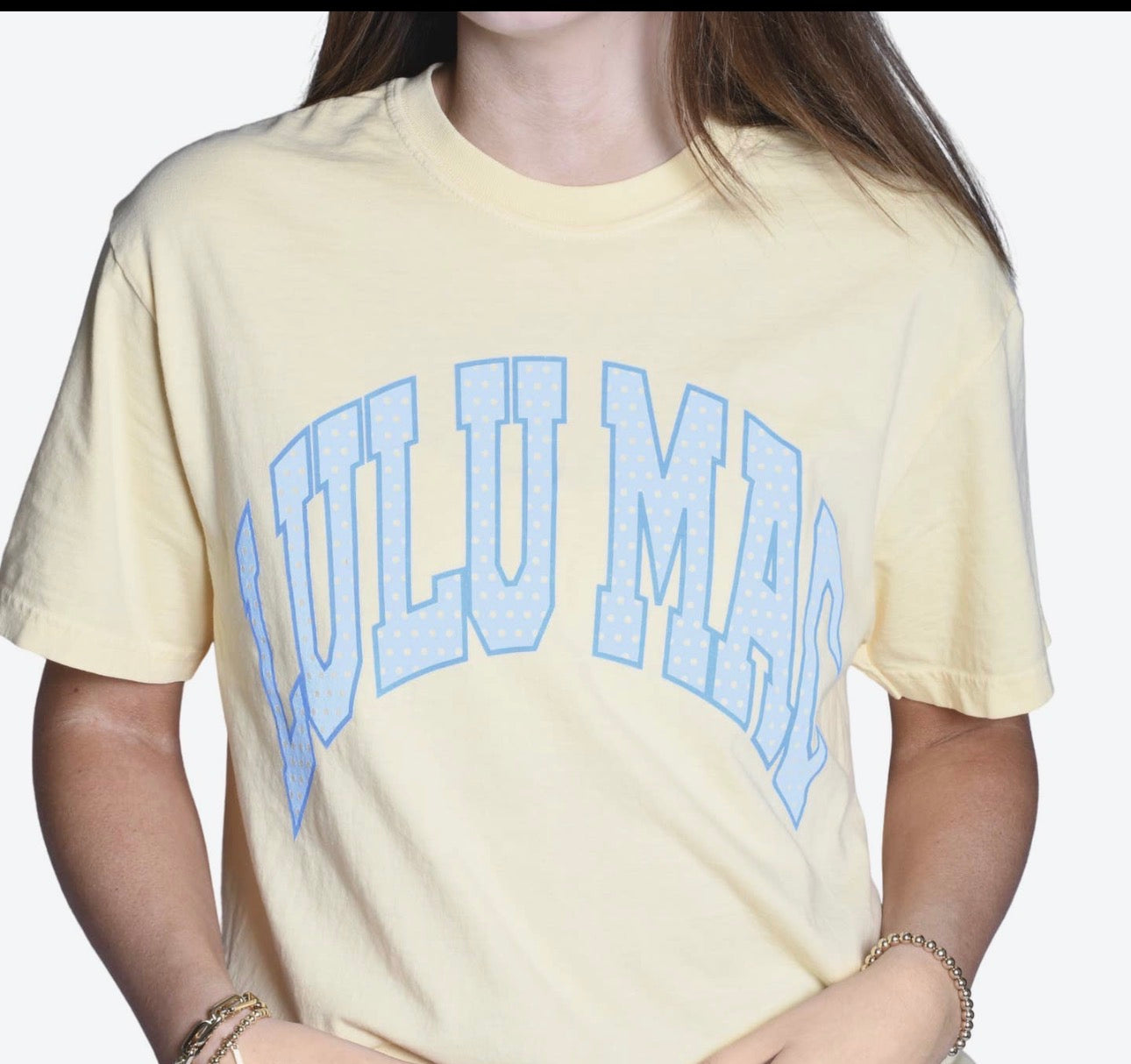 Lulu Mac Comfort Color Tee Polka Dot
