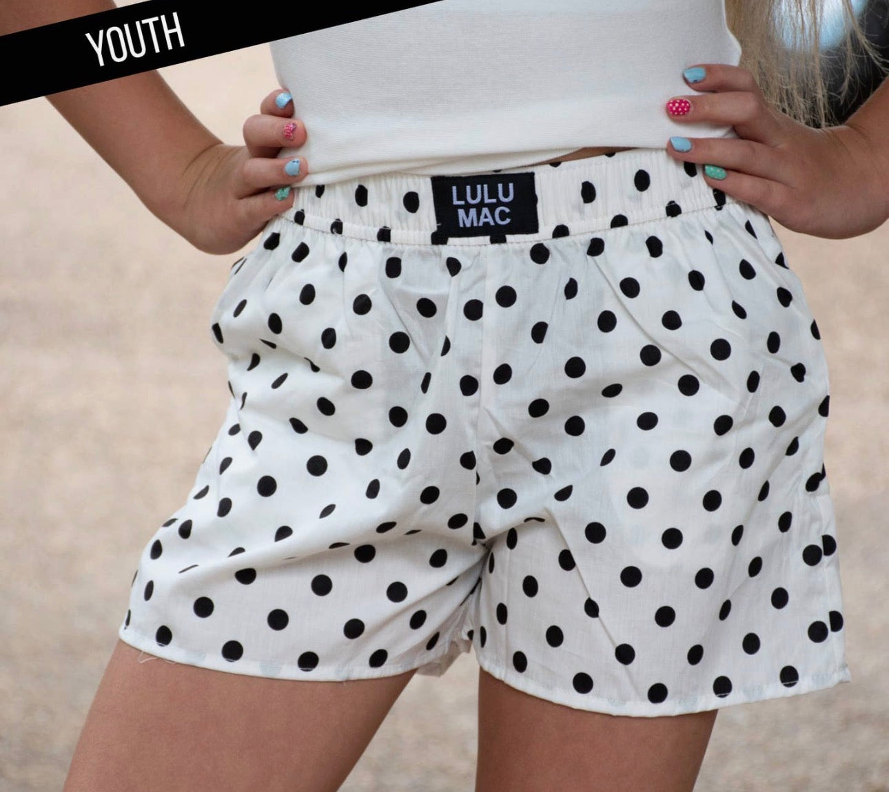 Lulu Mac Kids Polka Dot Shorts