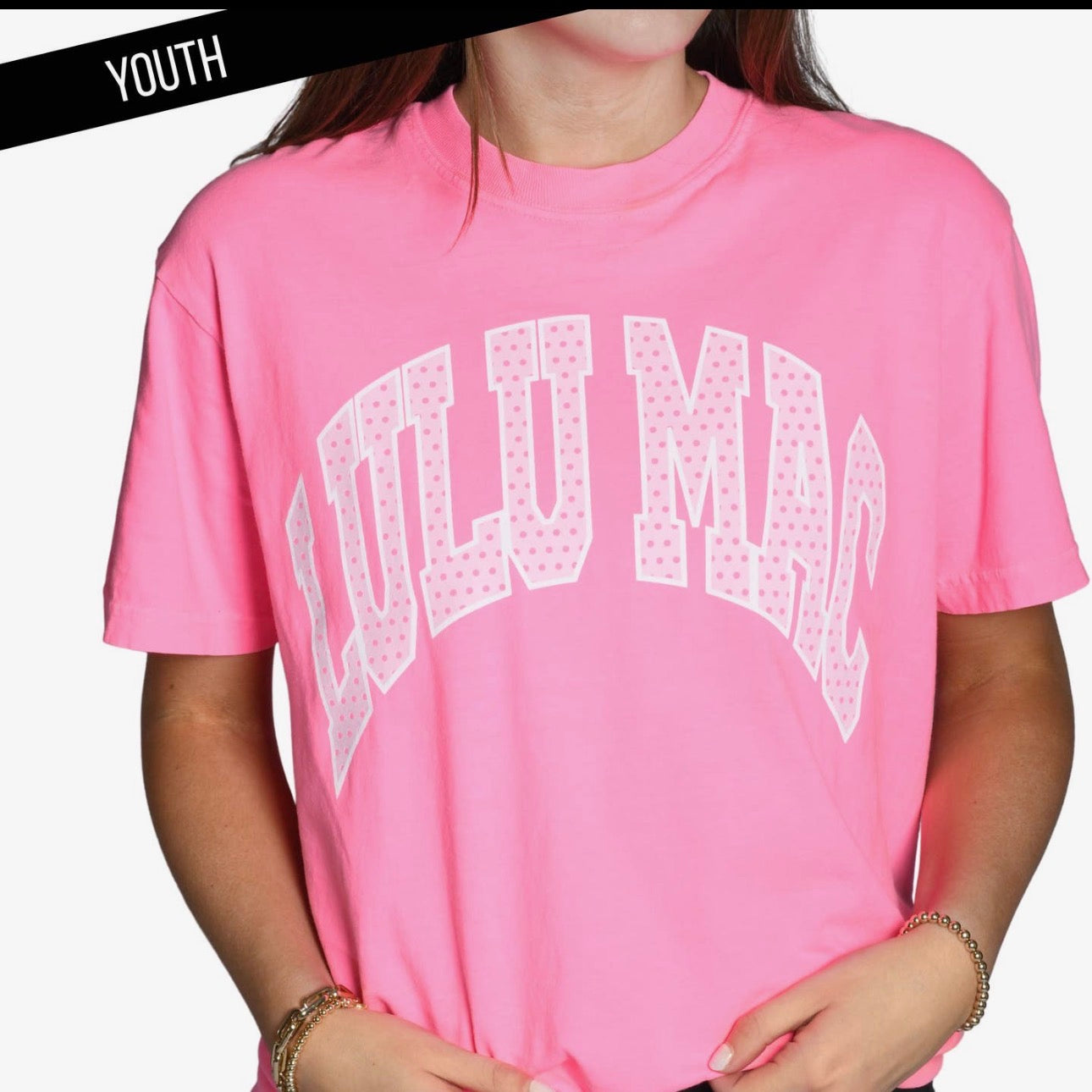 Lulu Mac Comfort Color Tee Polka Dot