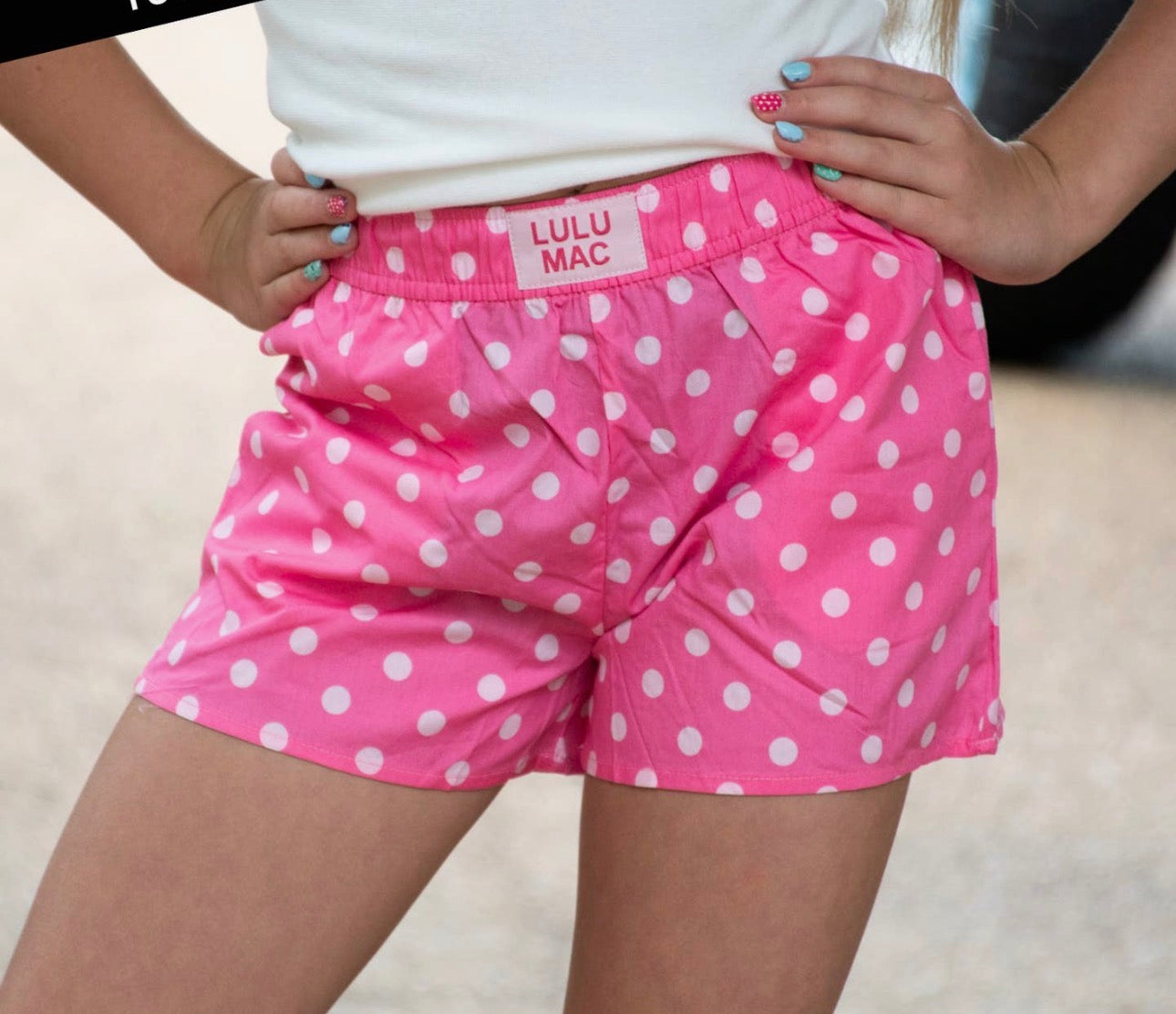 Lulu Mac Kids Polka Dot Shorts
