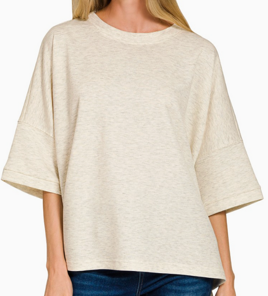 Zenana Scuba Round Neck Top