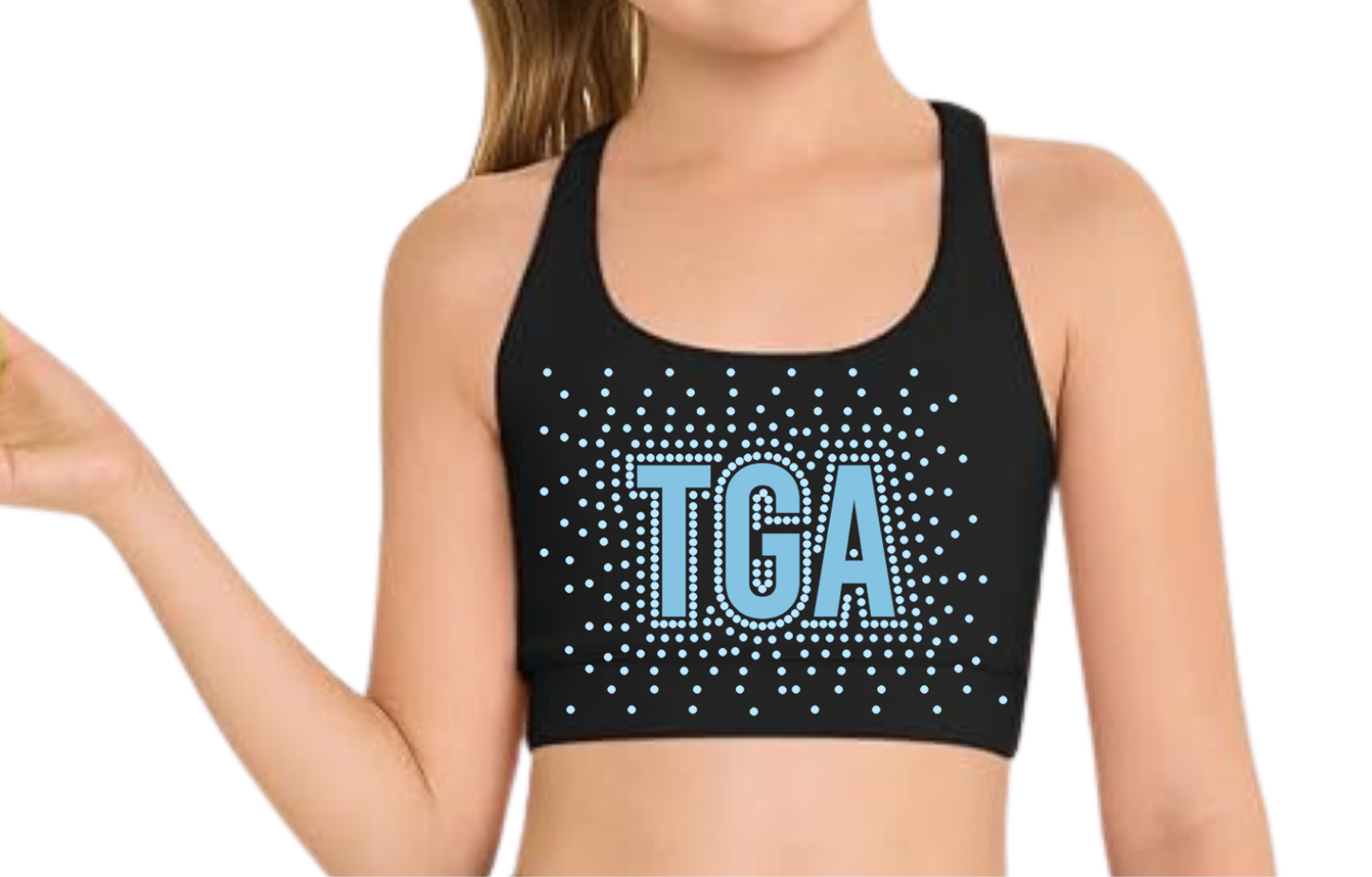 Rhinestone TGA Sports Bra