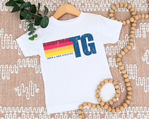 Train and Gain Distressed Logo Tee