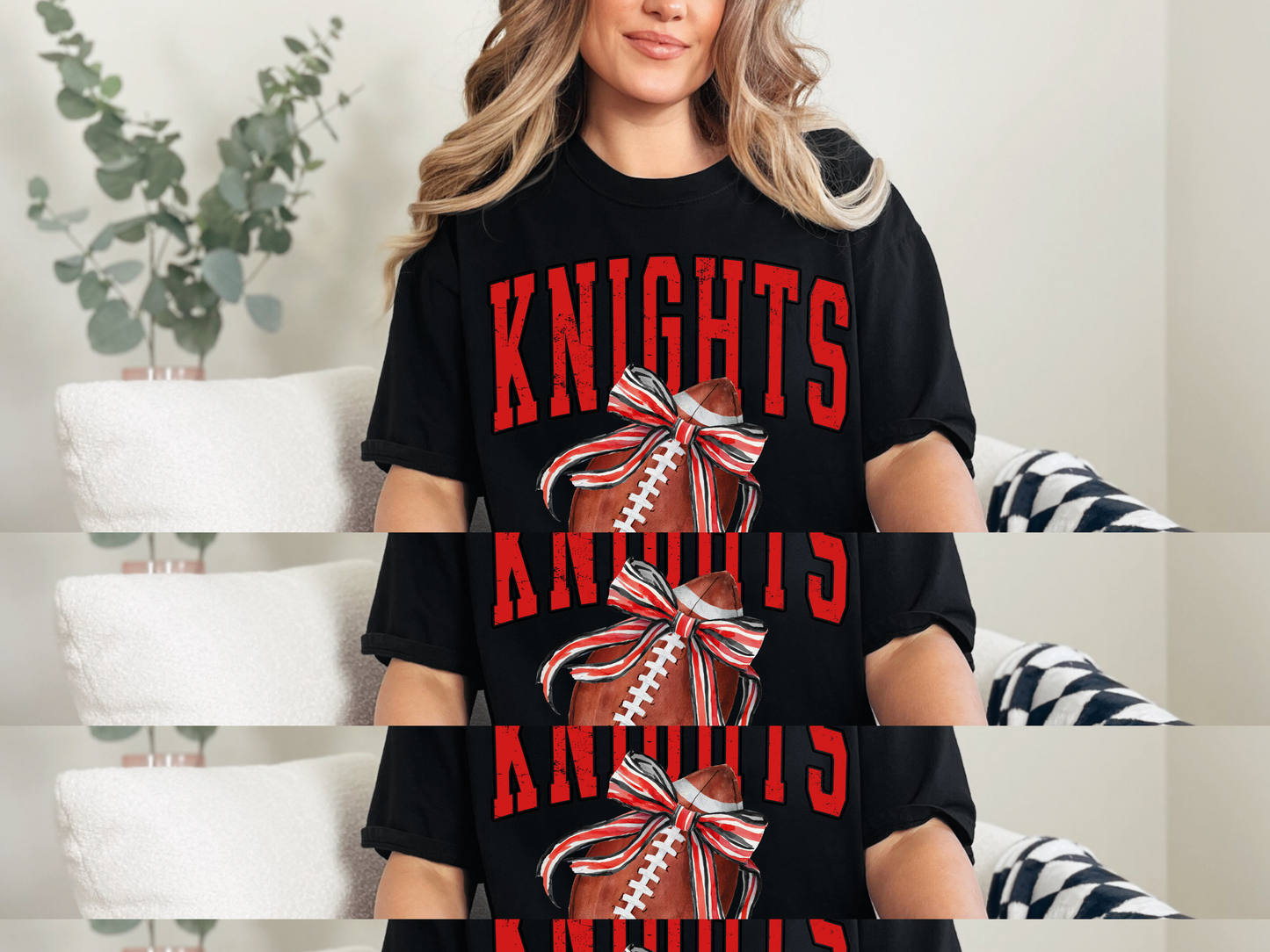 Knights Football Bow